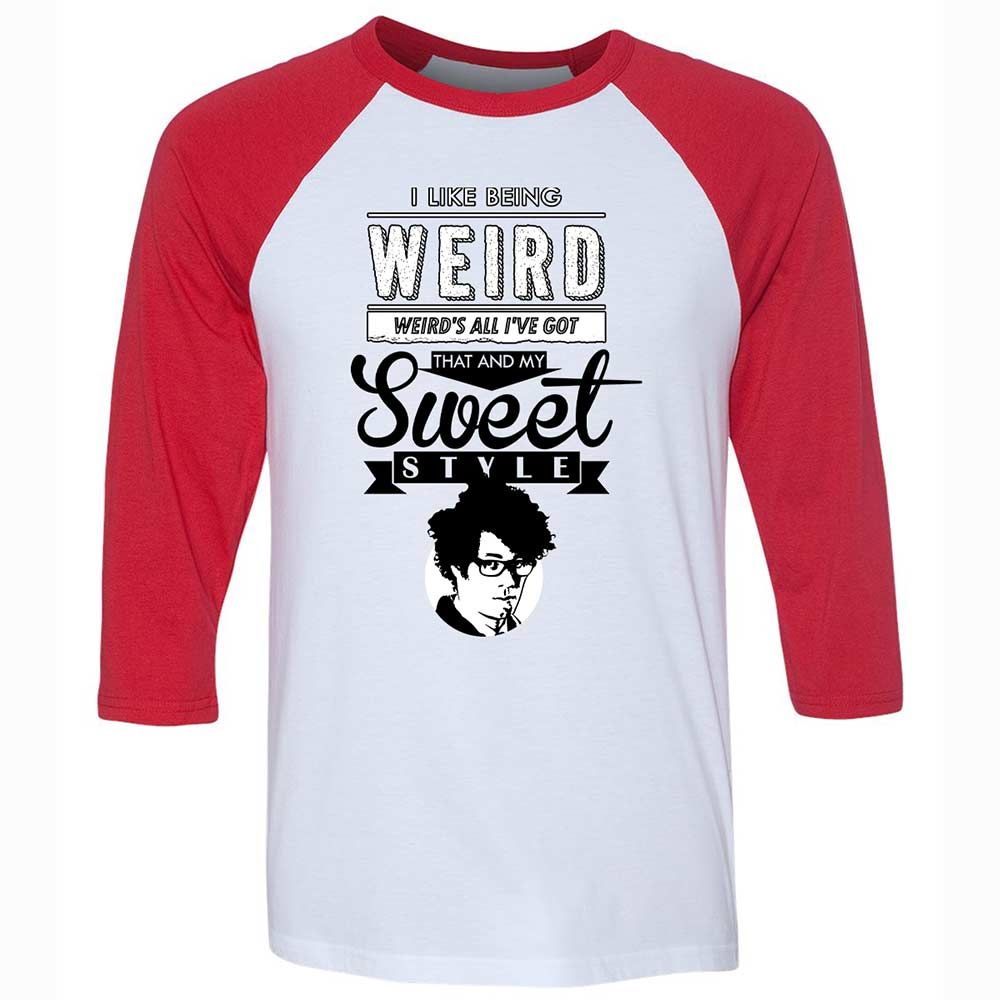Unisex 3/4 Baseball Tee - 768KNKHN - White/Red - 9