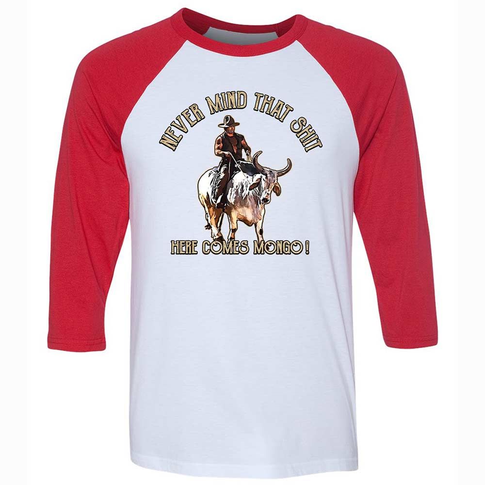 Unisex 3/4 Baseball Tee - JL8LDBCX - White/Red - 9