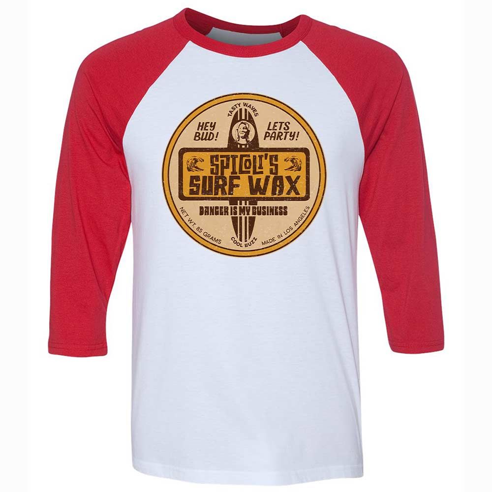 Unisex 3/4 Baseball Tee - Q3DE6R3Z - White/Red - 9