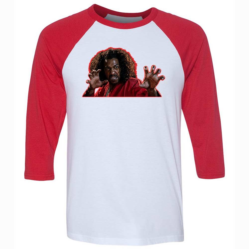 Unisex 3/4 Baseball Tee - 8BBXUU76 - White/Red - 9
