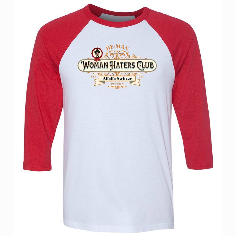 Unisex 3/4 Baseball Tee - L5EJCTDA - White/Red - 9