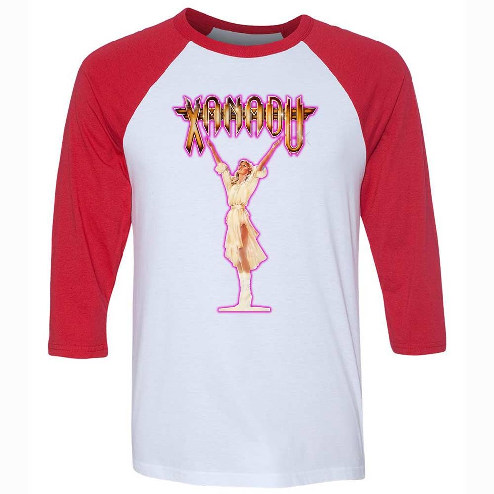 Unisex 3/4 Baseball Tee - WY8XFK4H - White/Red - 9
