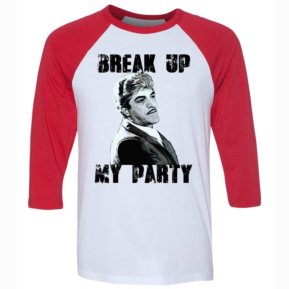 Unisex 3/4 Baseball Tee - BQ1B5HFJ - White/Red - 9