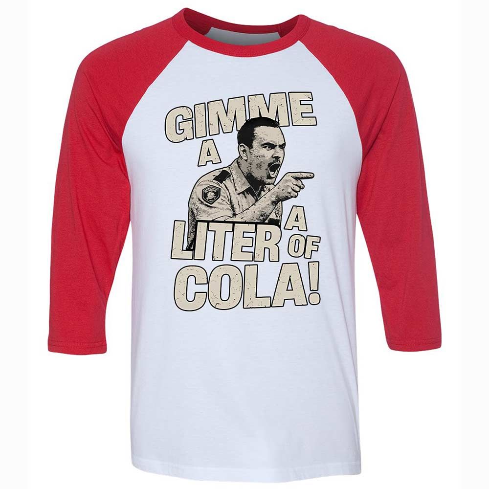 Unisex 3/4 Baseball Tee - WLY8JJU1 - White/Red - 9