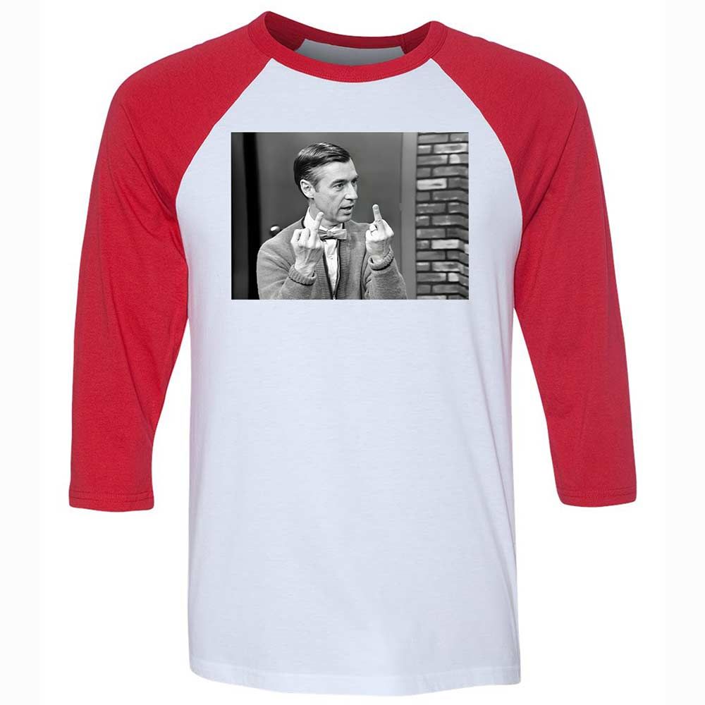 Unisex 3/4 Baseball Tee - 1S1J3F7T - White/Red - 9