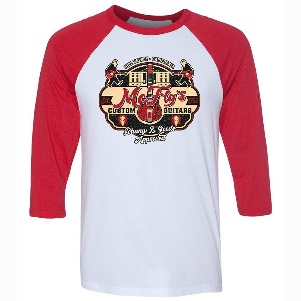 Unisex 3/4 Baseball Tee - LYLR72FW - White/Red - 9