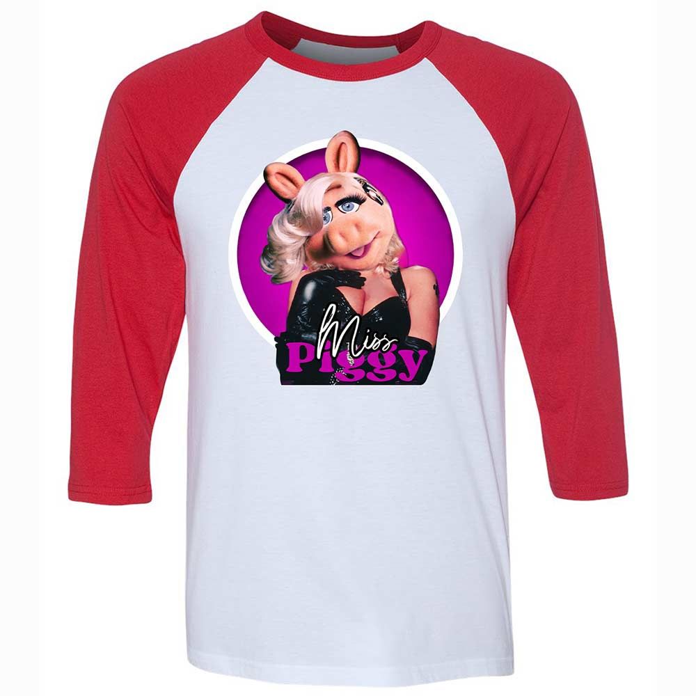 Unisex 3/4 Baseball Tee - LMEGG2W4 - White/Red - 9