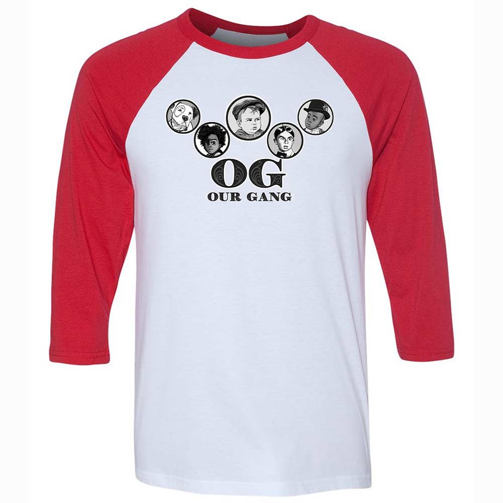 Unisex 3/4 Baseball Tee - DHWLEM2B - White/Red - 9