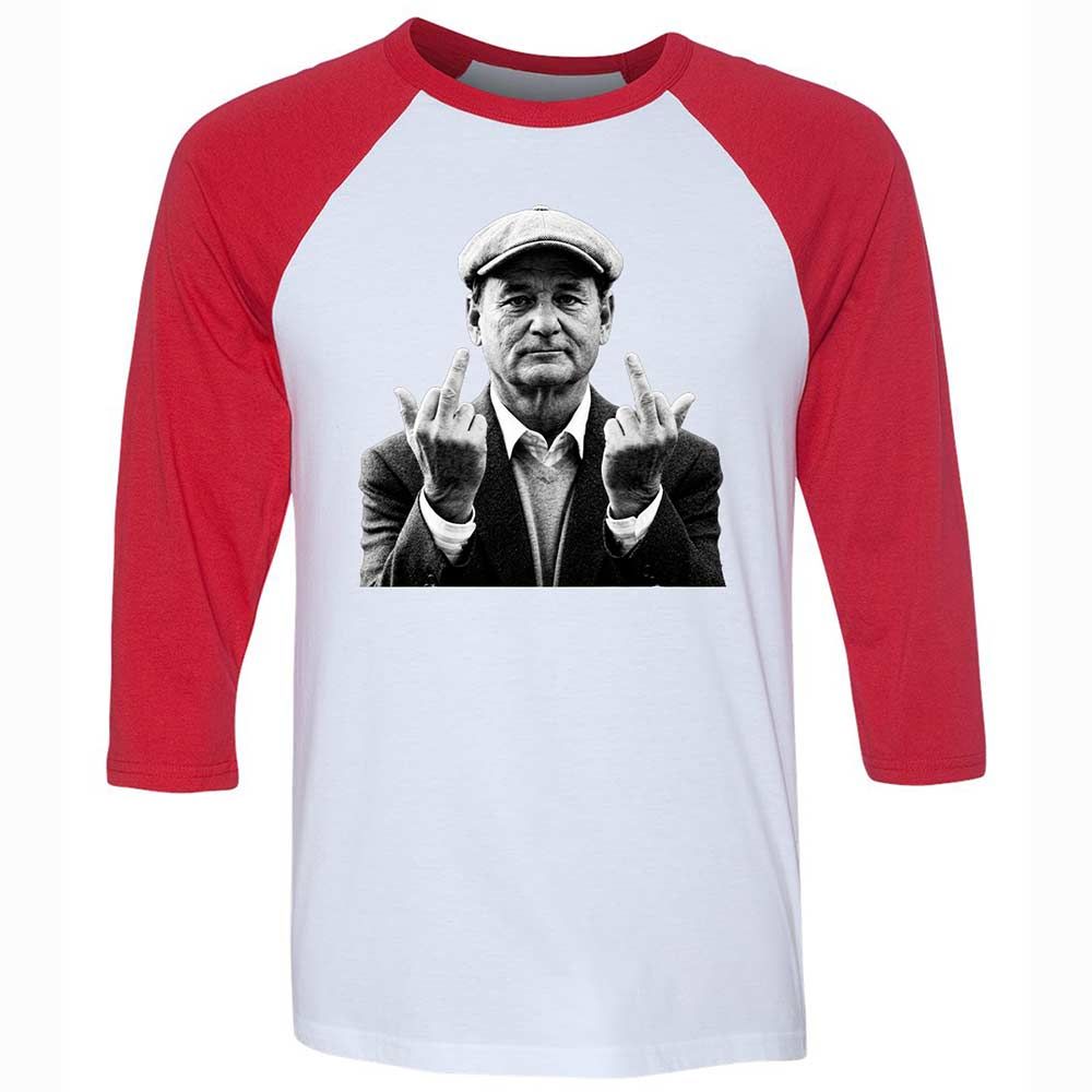 Bill Murray Middle Finger - White/Red - 9