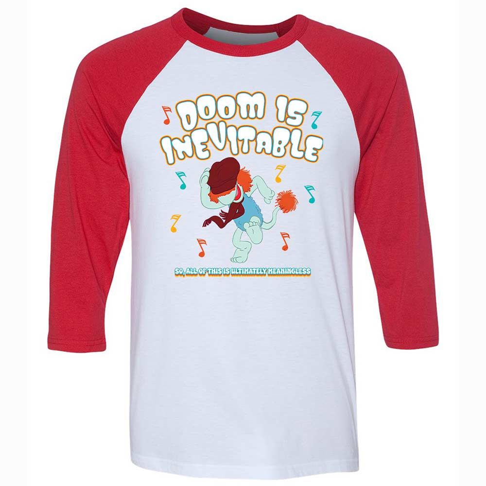 Unisex 3/4 Baseball Tee - YAFSR5BV - White/Red - 9