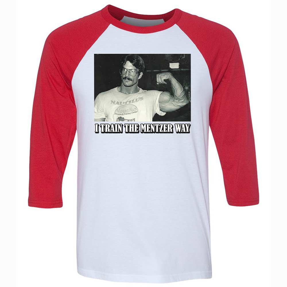 Unisex 3/4 Baseball Tee - A8YLVXX5 - White/Red - 9