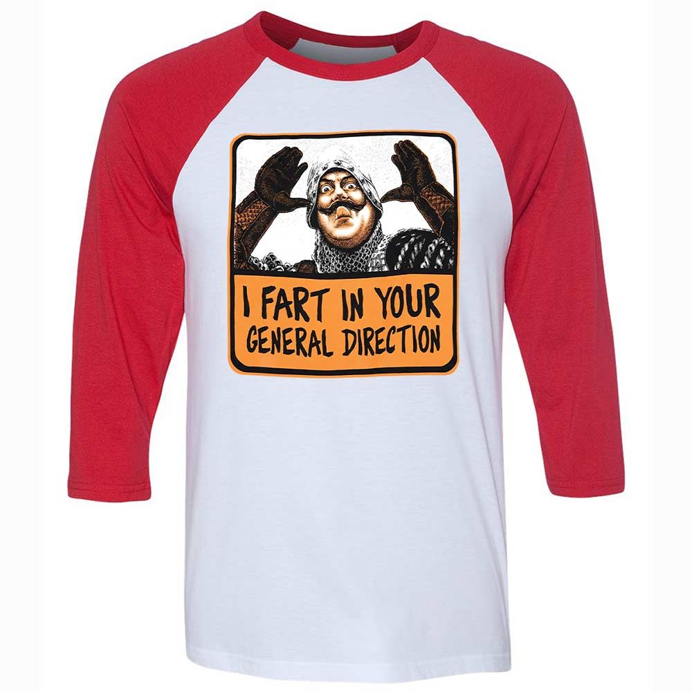 Unisex 3/4 Baseball Tee - DKAGB85D - White/Red - 9