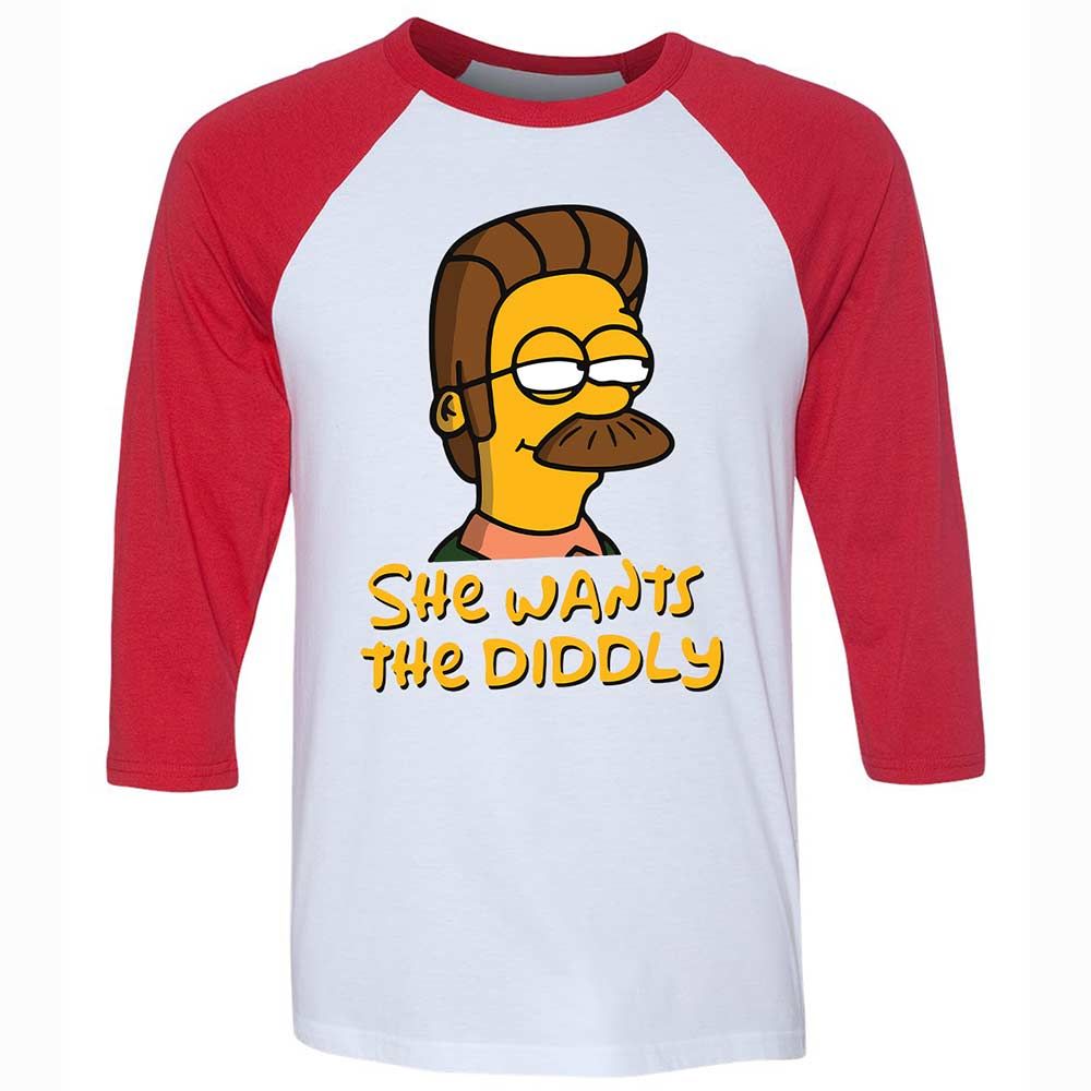 She Wants The Diddly - White/Red - 9