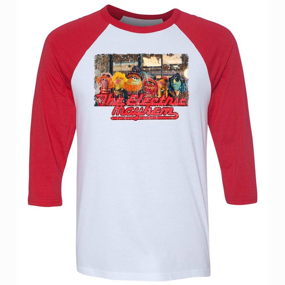 Unisex 3/4 Baseball Tee - A4WKLVH6 - White/Red - 9