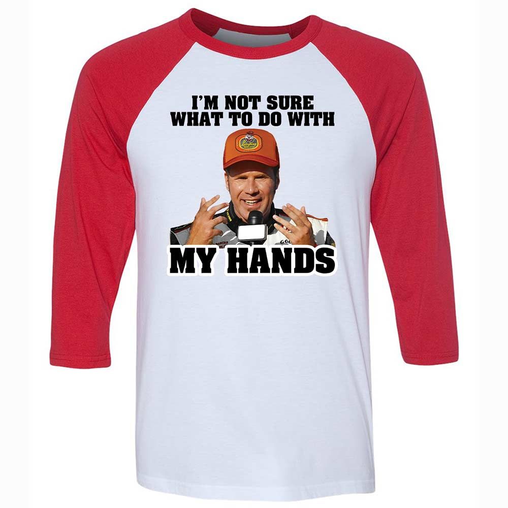 I'm Not Sure What To Do With My Hands - White/Red - 9
