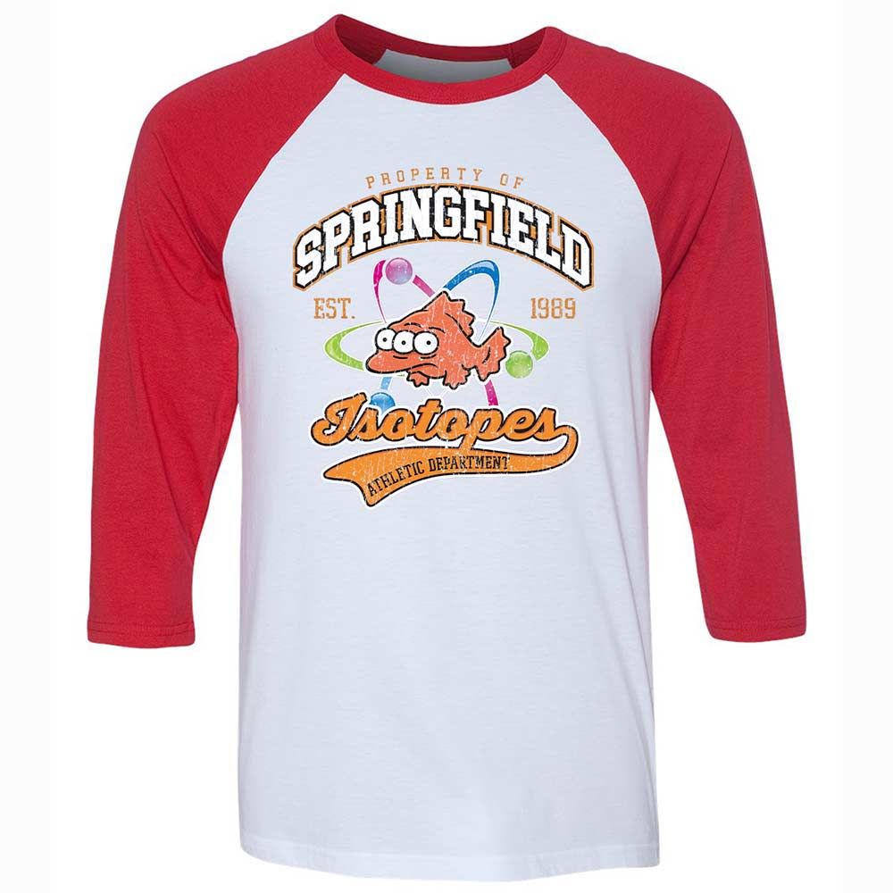 Unisex 3/4 Baseball Tee - ZNKS8NBY - White/Red - 9