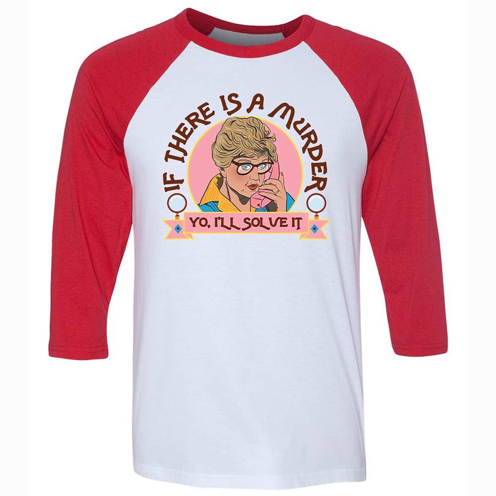 Unisex 3/4 Baseball Tee - UB4PL2WX - White/Red - 9