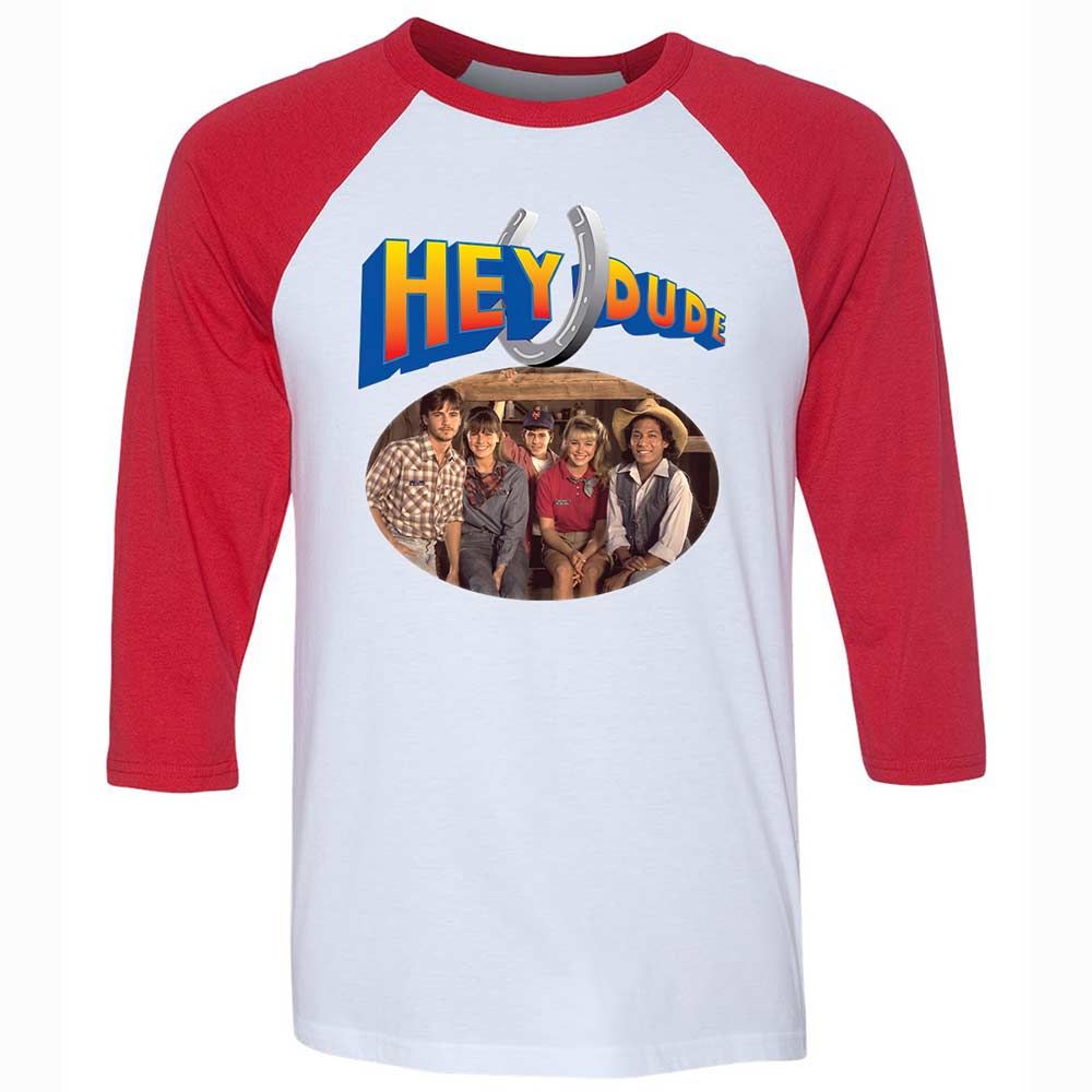 Unisex 3/4 Baseball Tee - AQ8P6JG7 - White/Red - 9