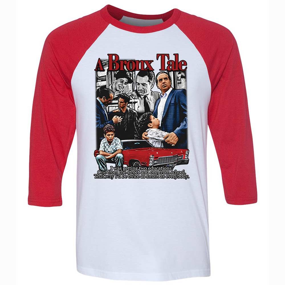 Unisex 3/4 Baseball Tee - 3GR9DZ33 - White/Red - 9
