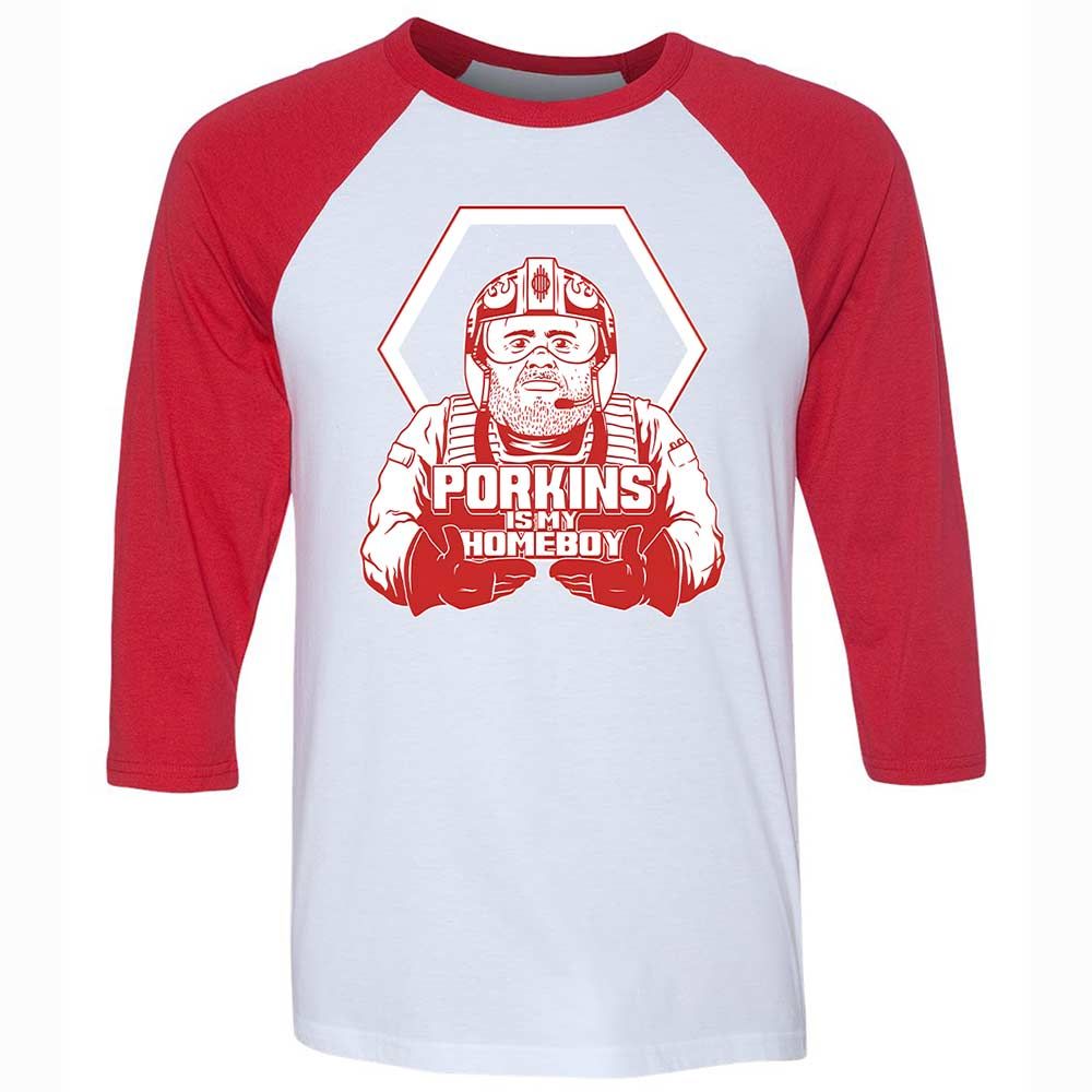 Porkins Is My Homeboy - White/Red - 9