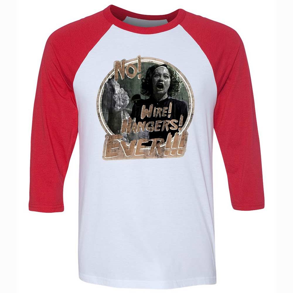 Unisex 3/4 Baseball Tee - 2NQE1E4Z - White/Red - 9