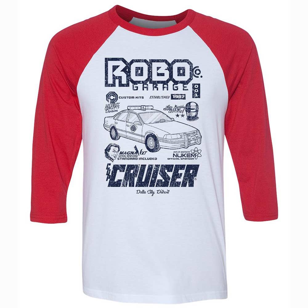 Unisex 3/4 Baseball Tee - 2RWS554W - White/Red - 9