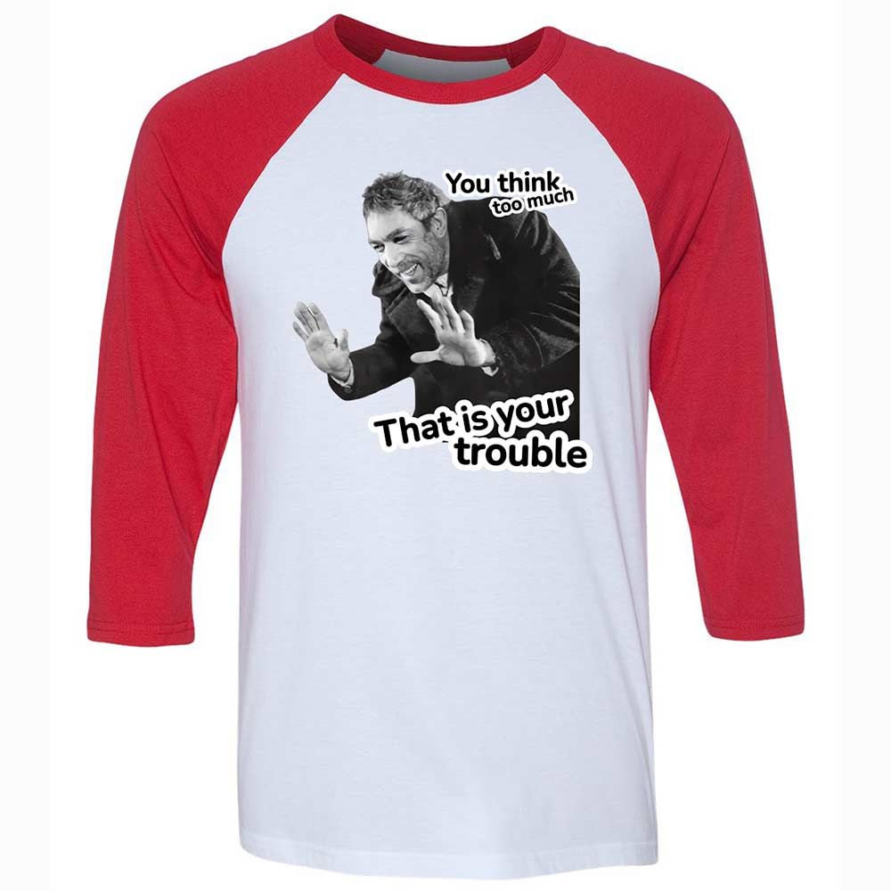 Unisex 3/4 Baseball Tee - 2V43RBG2 - White/Red - 9