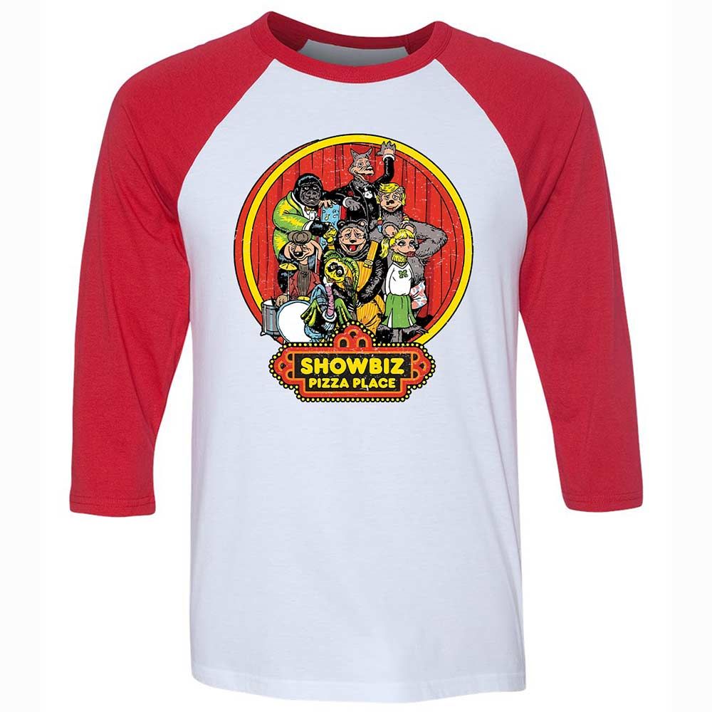 Unisex 3/4 Baseball Tee - PADYK5AG - White/Red - 9