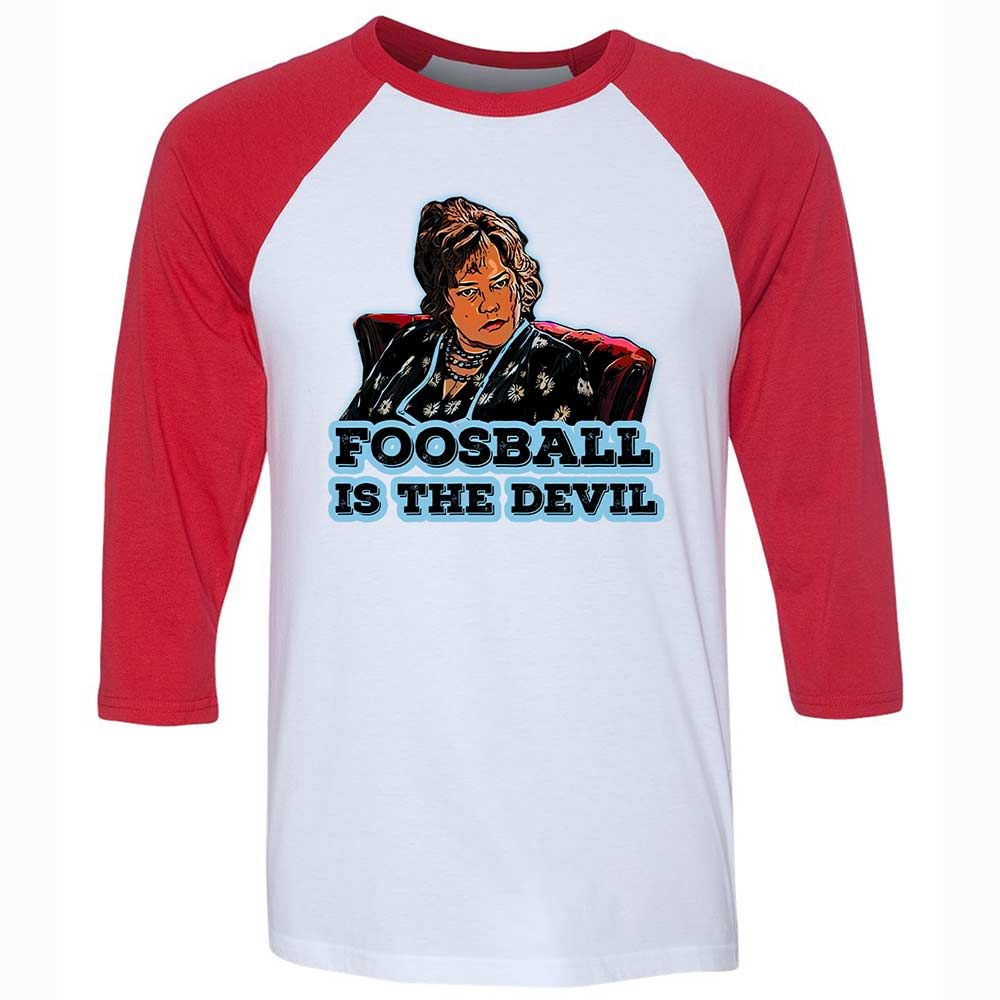 Unisex 3/4 Baseball Tee - A6UG2GMX - White/Red - 9