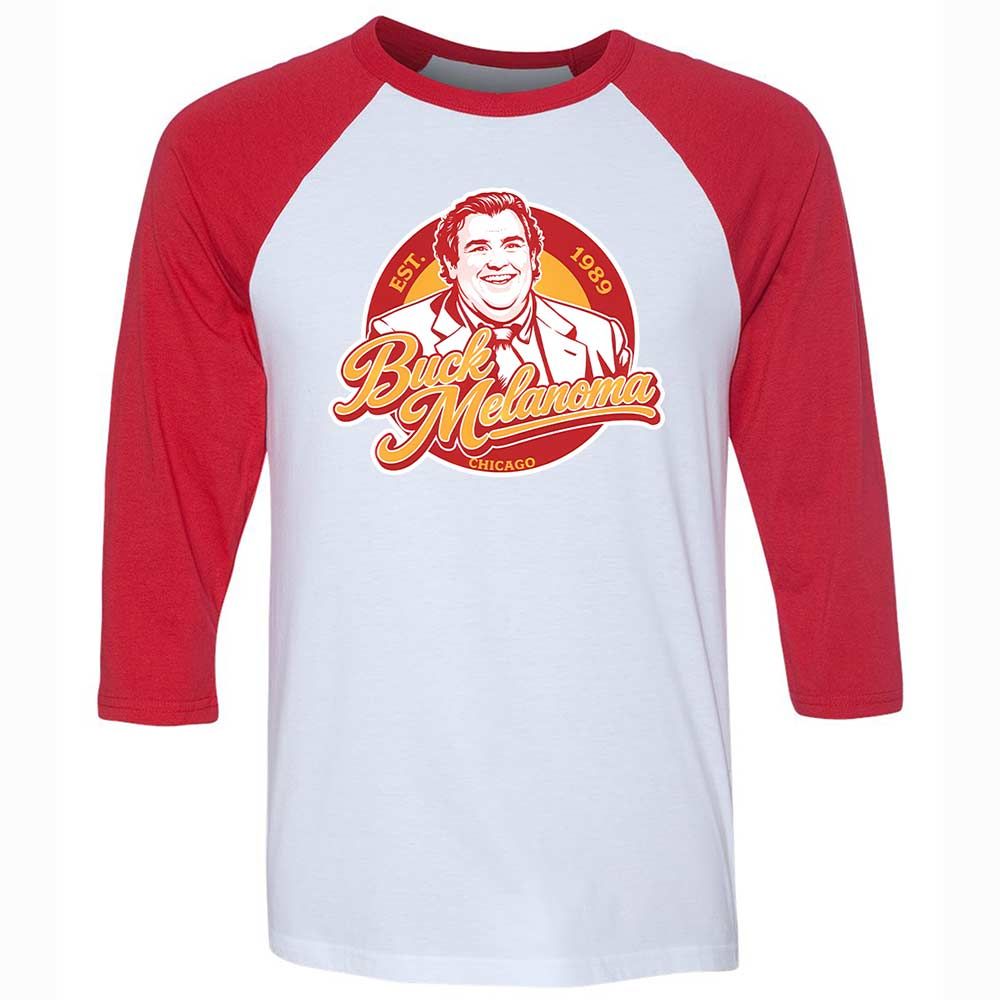 Unisex 3/4 Baseball Tee - KXPFMCRP - White/Red - 9
