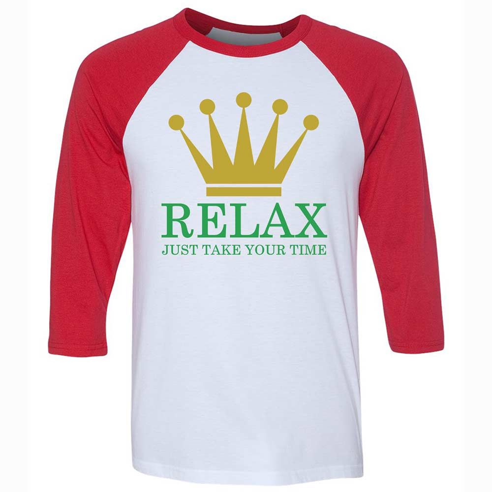 Relax Just Take Your Time - White/Red - 9