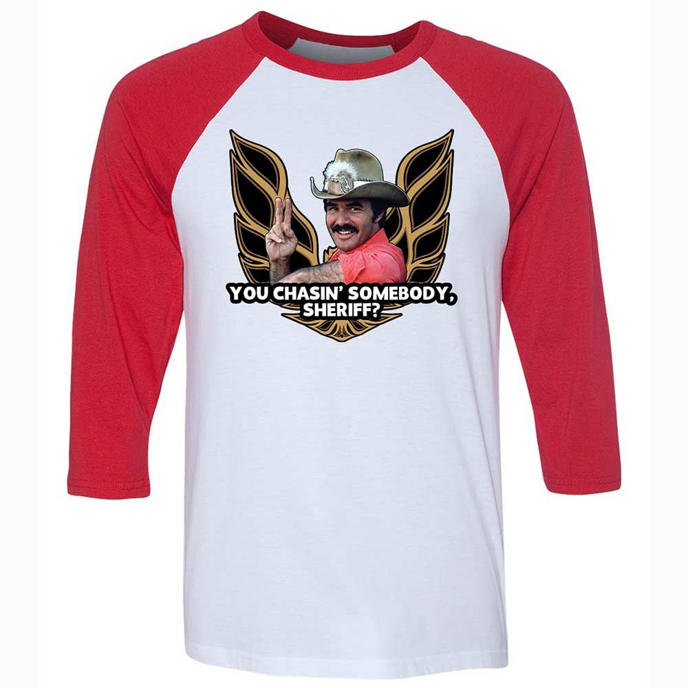 Unisex 3/4 Baseball Tee - C28HL13L - White/Red - 9