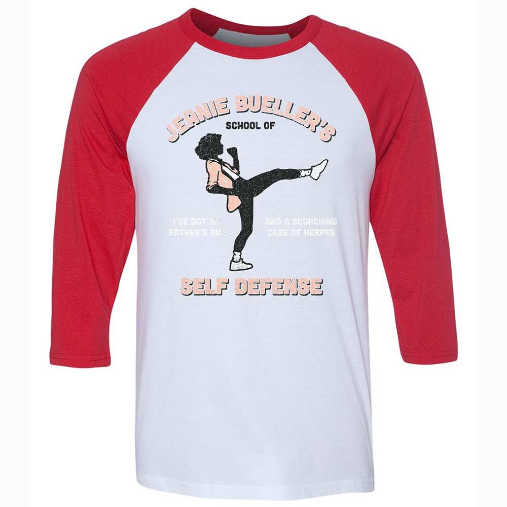 Unisex 3/4 Baseball Tee - 84ZSSEPN - White/Red - 9