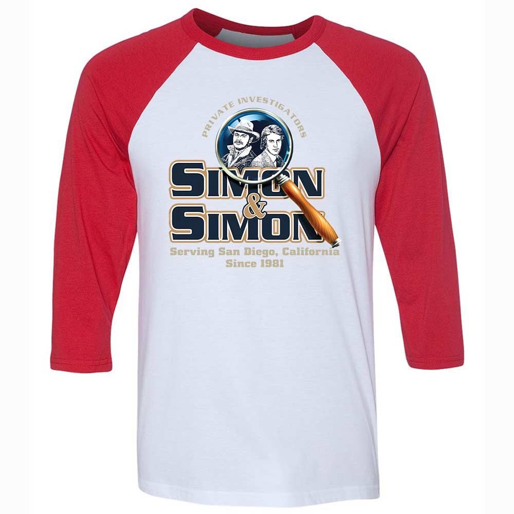 Unisex 3/4 Baseball Tee - 9CY8HJ4R - White/Red - 9