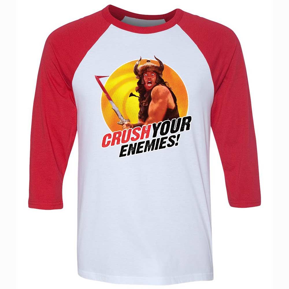 Unisex 3/4 Baseball Tee - 5FK1LWSA - White/Red - 9