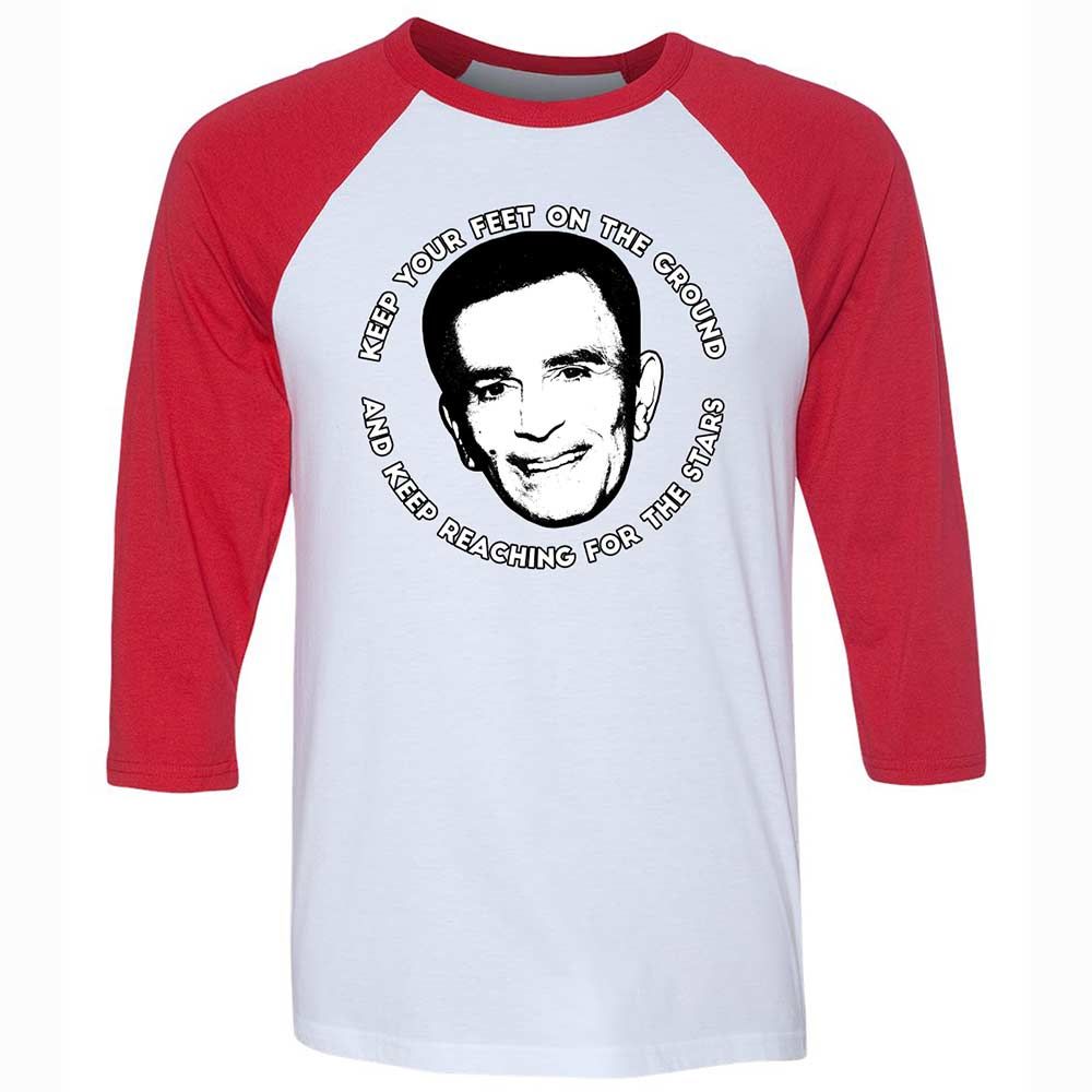 Unisex 3/4 Baseball Tee - YJPK5HY3 - White/Red - 9