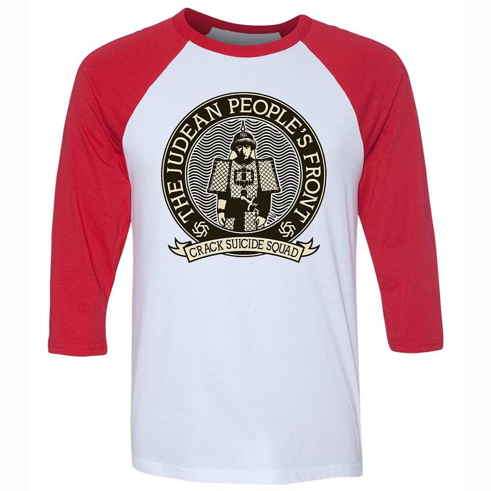 Unisex 3/4 Baseball Tee - V3C4E8G6 - White/Red - 9