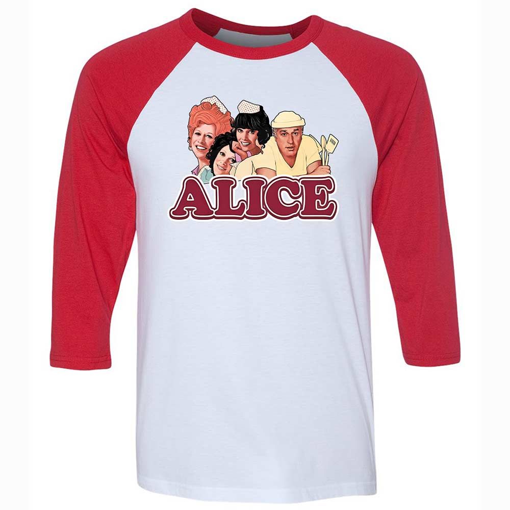 Unisex 3/4 Baseball Tee - KD52A93N - White/Red - 9