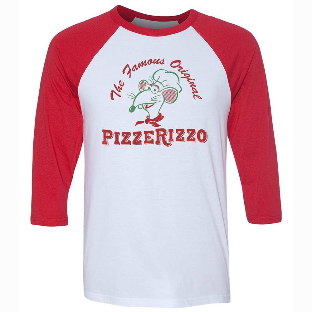 Unisex 3/4 Baseball Tee - LTVY6D3H - White/Red - 9