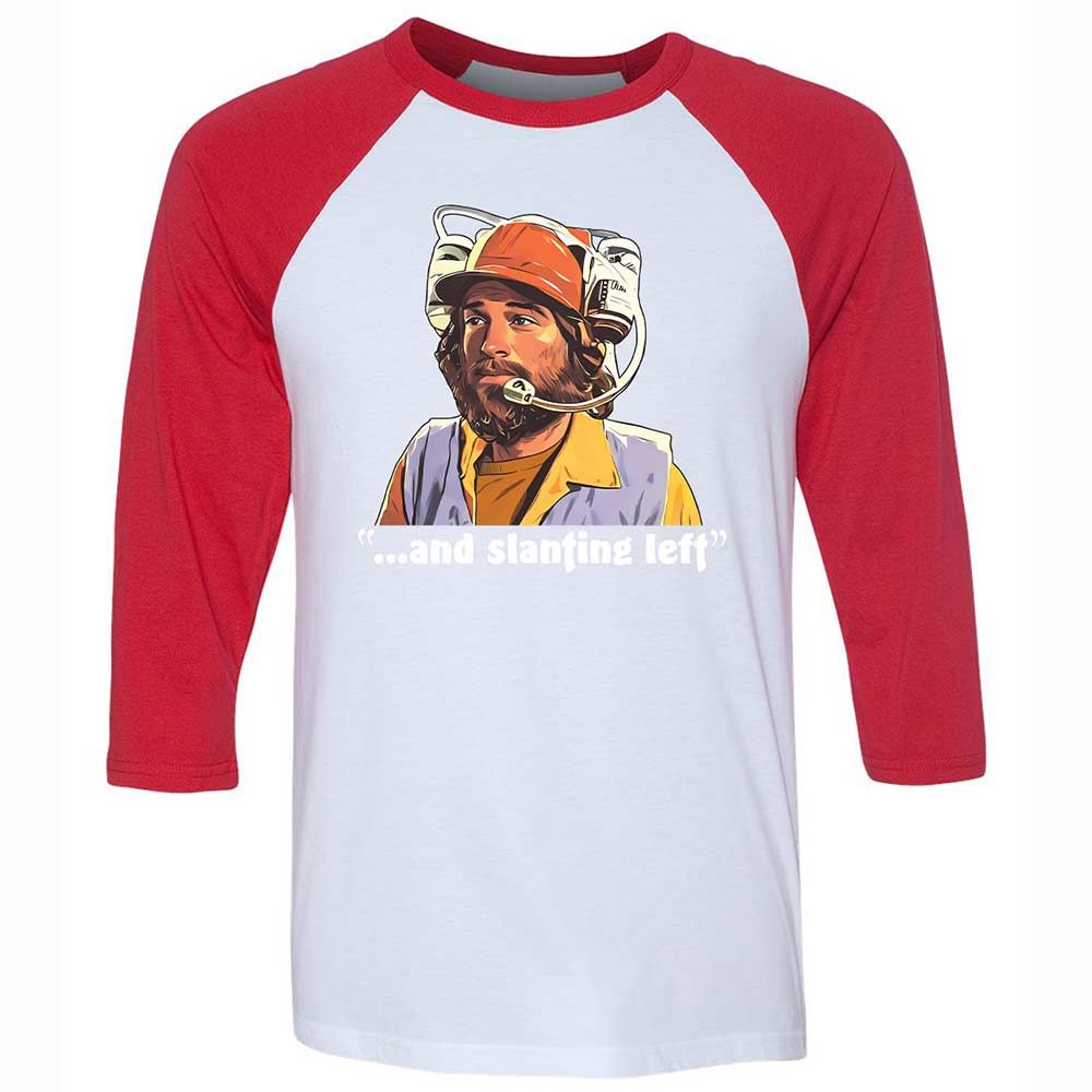 Unisex 3/4 Baseball Tee - Z16CYQY3 - White/Red - 9