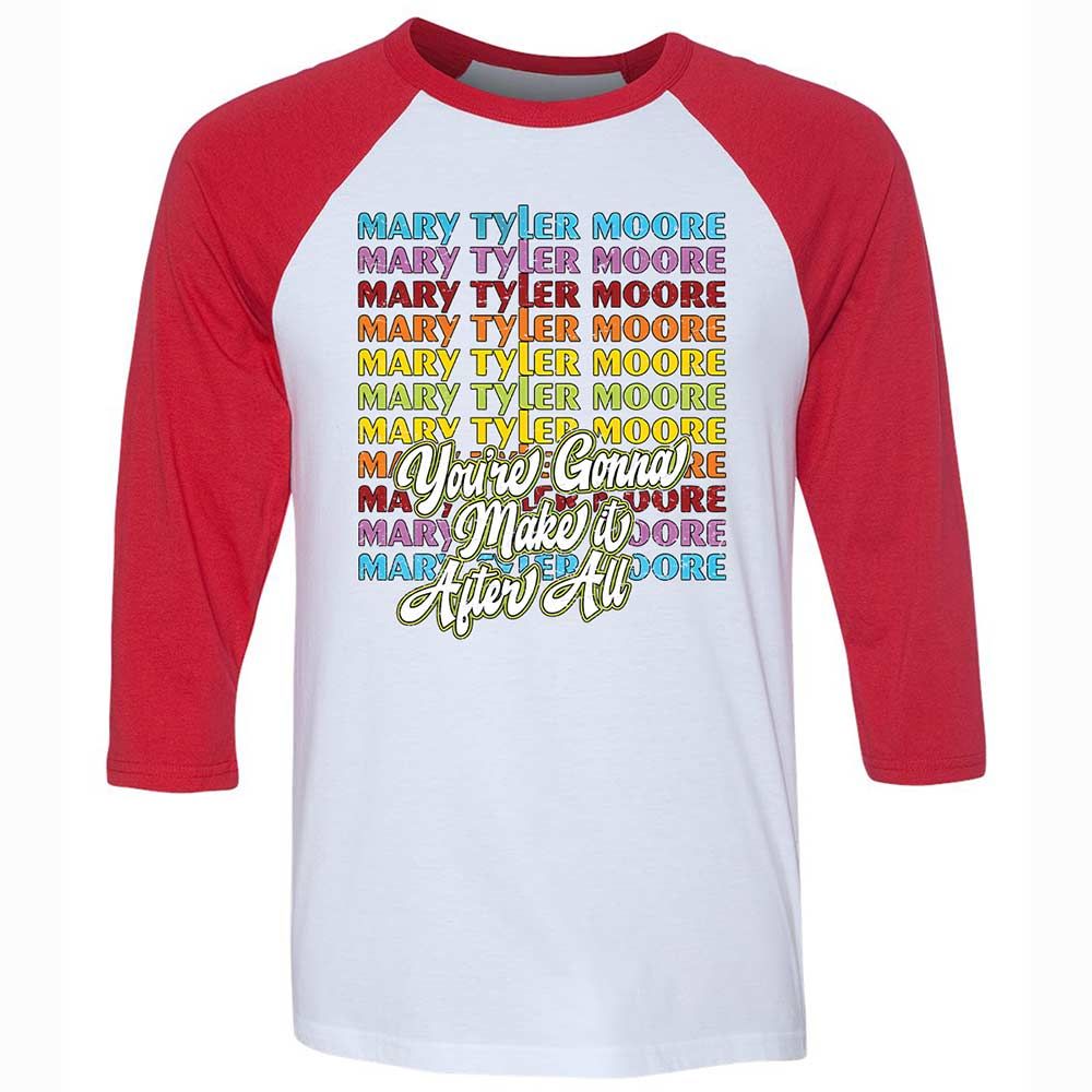 Unisex 3/4 Baseball Tee - 5A1BHK6L - White/Red - 9