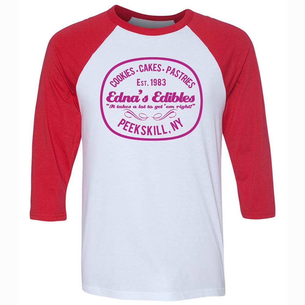 Unisex 3/4 Baseball Tee - T46LYMJ9 - White/Red - 9
