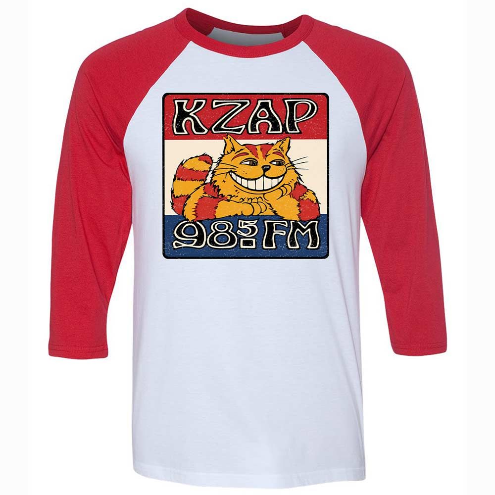 Unisex 3/4 Baseball Tee - CLFWGWH7 - White/Red - 9