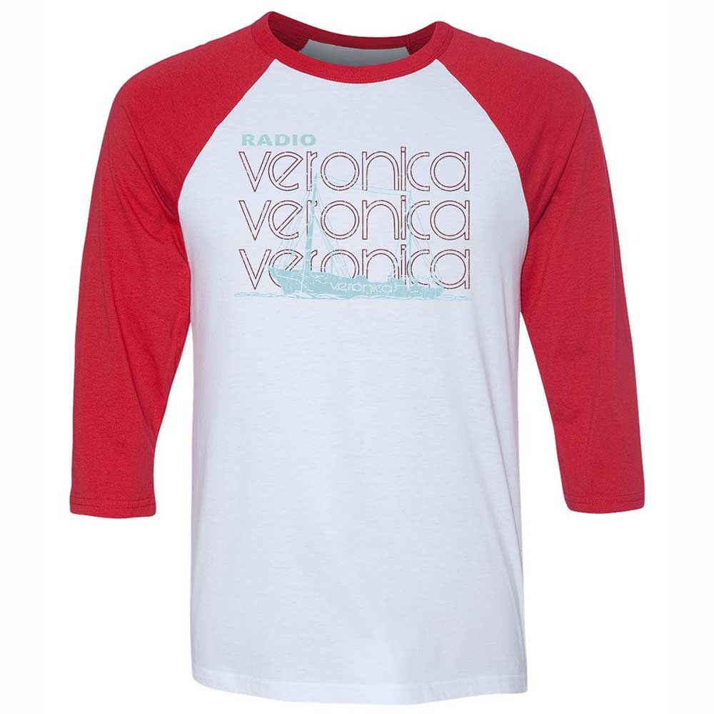Unisex 3/4 Baseball Tee - PN4N9BB5 - White/Red - 9
