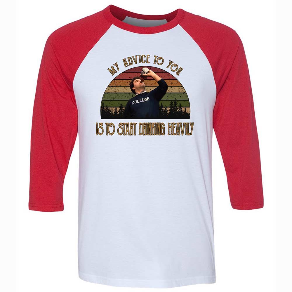 Unisex 3/4 Baseball Tee - 3CEY4N25 - White/Red - 9