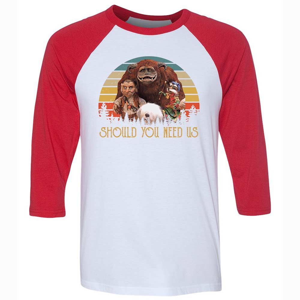 Unisex 3/4 Baseball Tee - YL1MSXBS - White/Red - 9