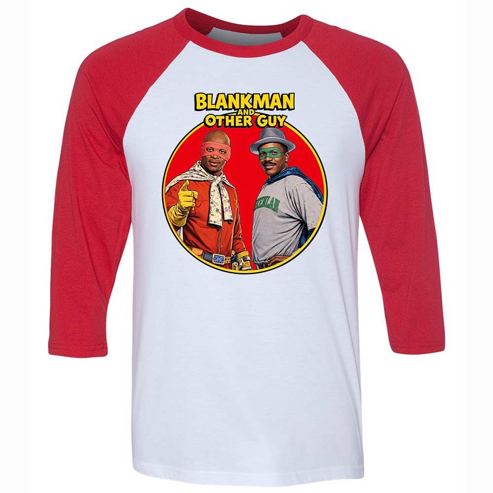 Unisex 3/4 Baseball Tee - J21ELMQ5 - White/Red - 9