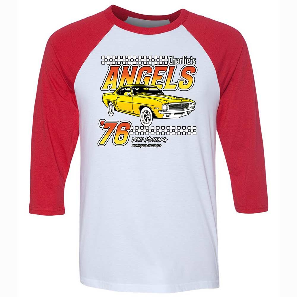 Unisex 3/4 Baseball Tee - 1PMF4BZX - White/Red - 9