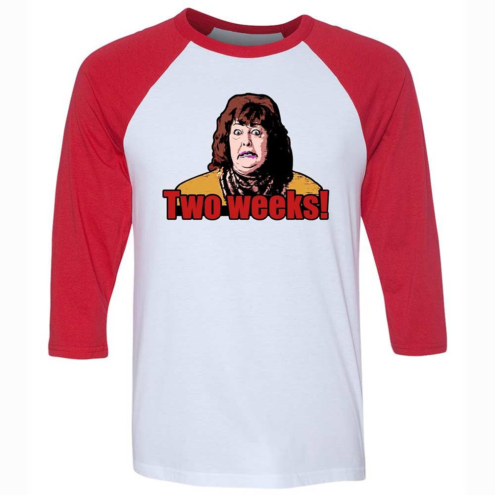 Unisex 3/4 Baseball Tee - R8YQBCCV - White/Red - 9