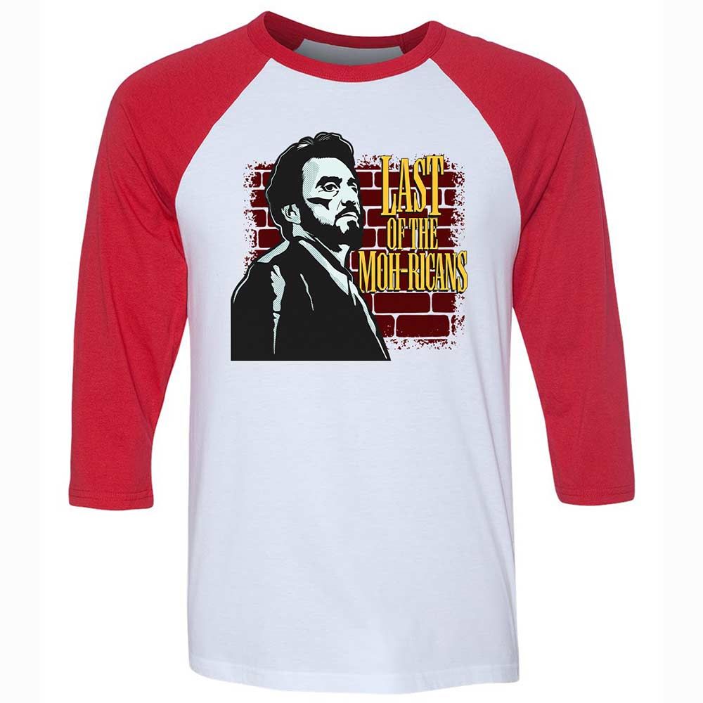 Unisex 3/4 Baseball Tee - VYDZ13UN - White/Red - 9